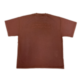 heavyweight tshirt braun front laey